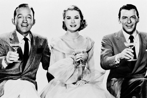 Bing Crosby, Grace Kelly and Frank Sinatra star in High Society.