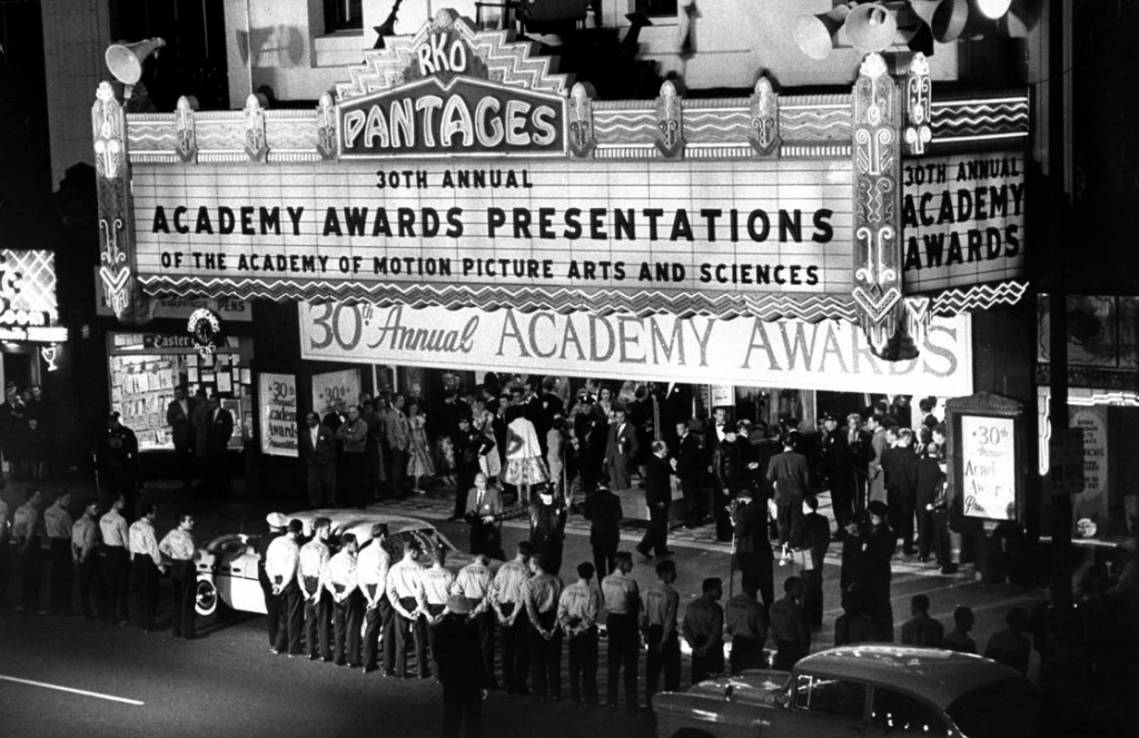 The 1958 Academy Awards held at Pantages Theater in Hollywood, California.