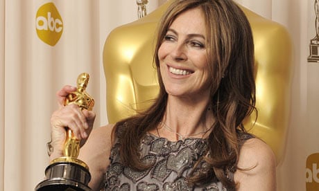 Kathryn Bigelow with her Academy Award for Best Director in 2010.